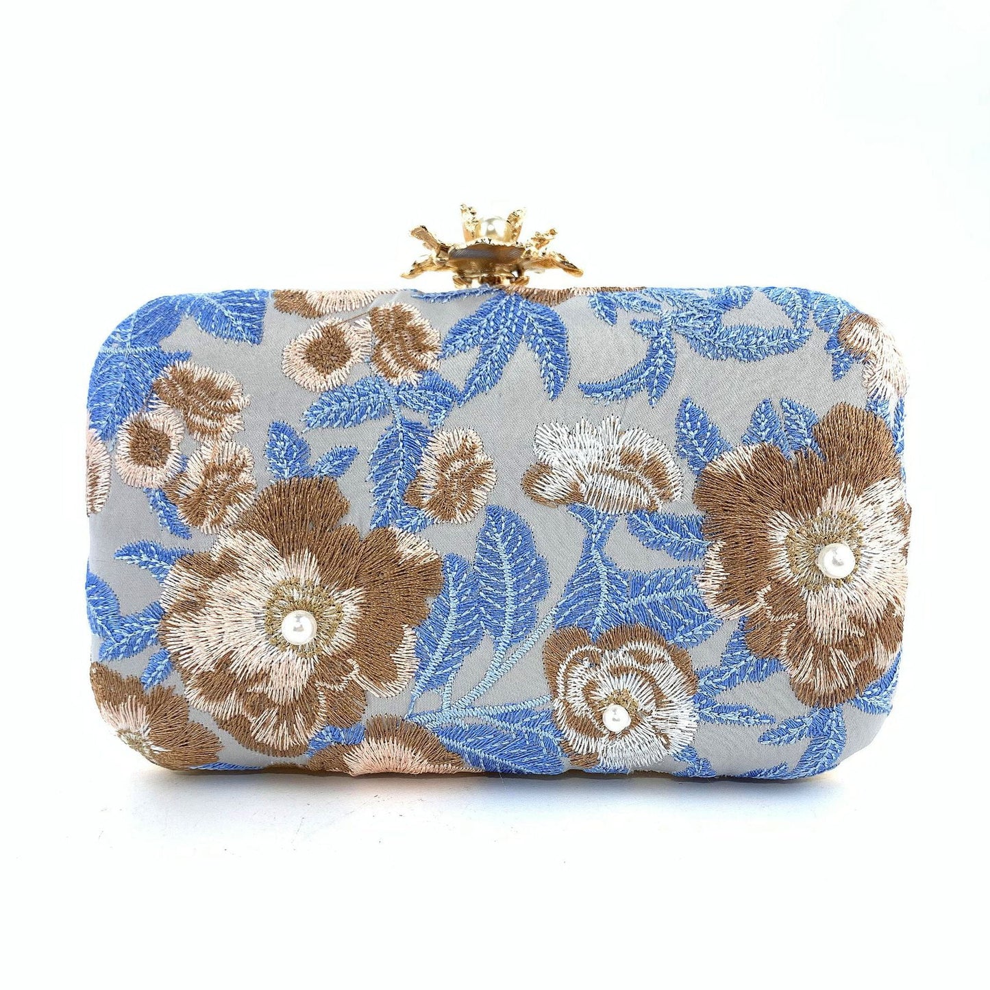 Embroidered handmade beaded Evening Bag Retro Pearl Banquet Evening Bag for women