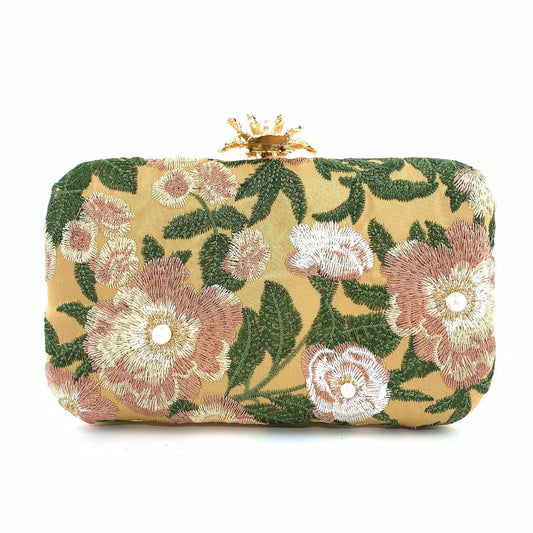 Embroidered handmade beaded Evening Bag Retro Pearl Banquet Evening Bag for women