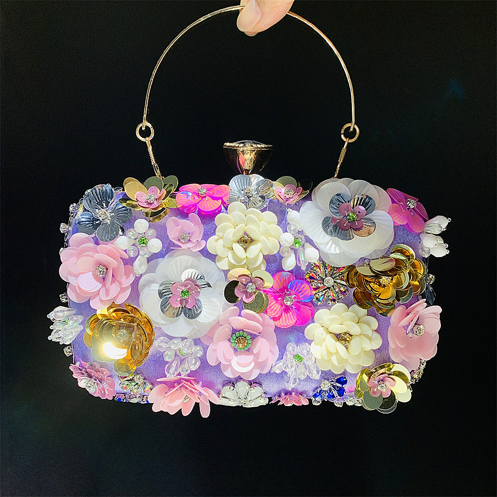 Fashion Evening Bags Handmade Flower Beaded Bags Banquet Wedding Party Bags Women Evening Clutch Women Purse