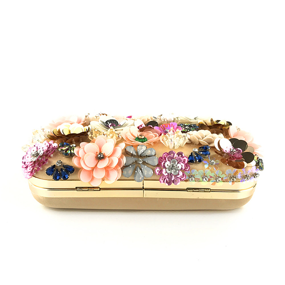 Fashion Evening Bags Handmade Flower Beaded Bags Banquet Wedding Party Bags Women Evening Clutch Women Purse
