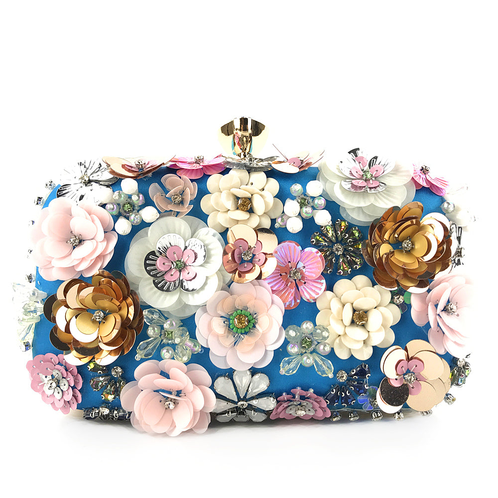 Fashion Evening Bags Handmade Flower Beaded Bags Banquet Wedding Party Bags Women Evening Clutch Women Purse