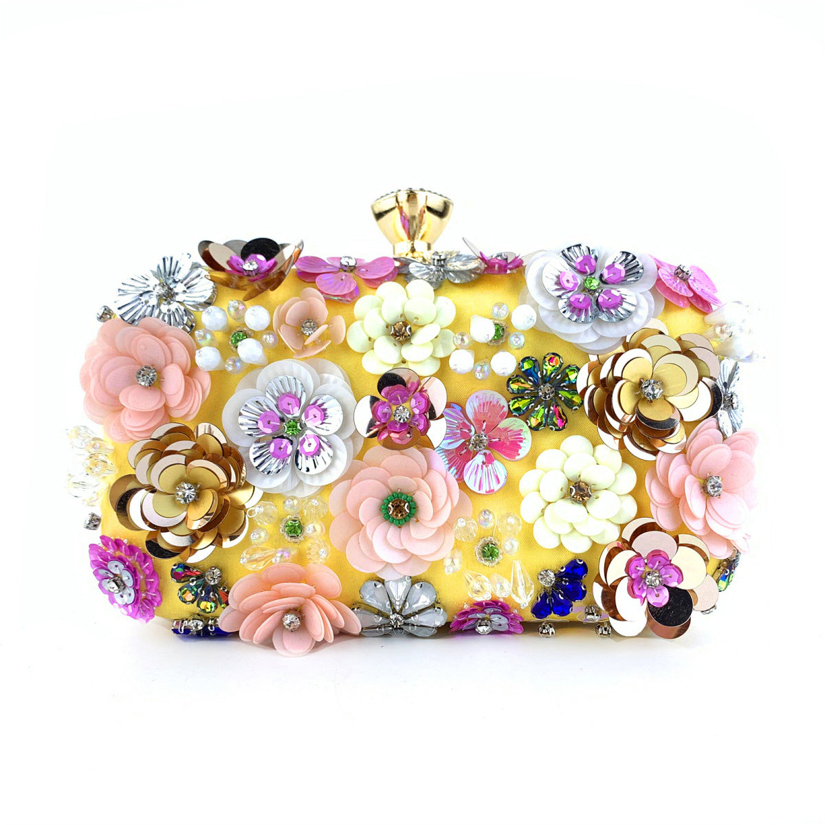 Fashion Evening Bags Handmade Flower Beaded Bags Banquet Wedding Party Bags Women Evening Clutch Women Purse