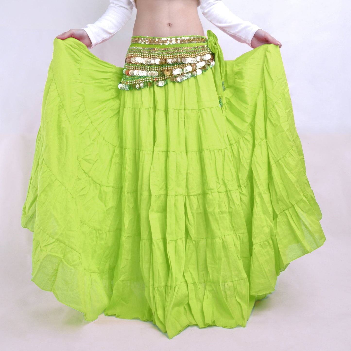 Super Big Swing 8 Meters Flax Tribal Skirt, Belly dance, Gypsy Skirt, Bohemia skirt