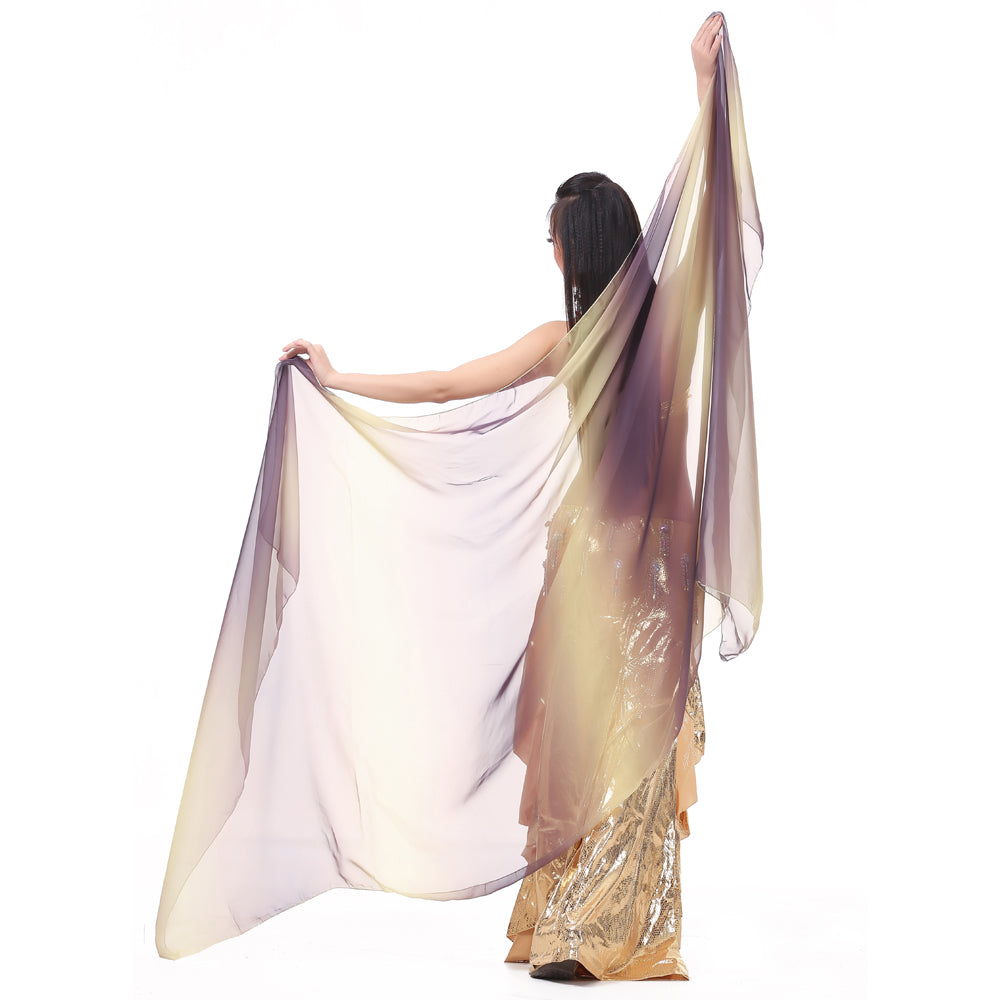 Lightweight Imitated Silk Stunning Handmade Hand Scarf Belly Dance Scarf Belly Dance Veil