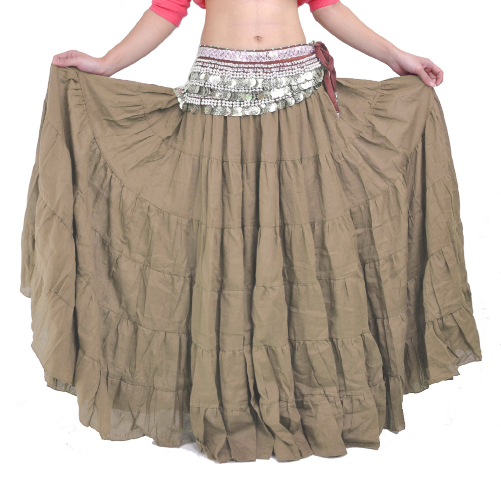 Super Big Swing 8 Meters Flax Tribal Skirt, Belly dance, Gypsy Skirt, Bohemia skirt