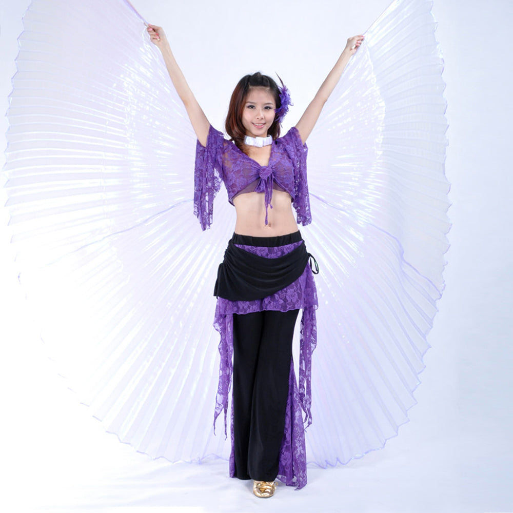 Belly Dance Costume Isis Wings, Dance Wings Angel Wings for Halloween Carnival Performance with Sticks