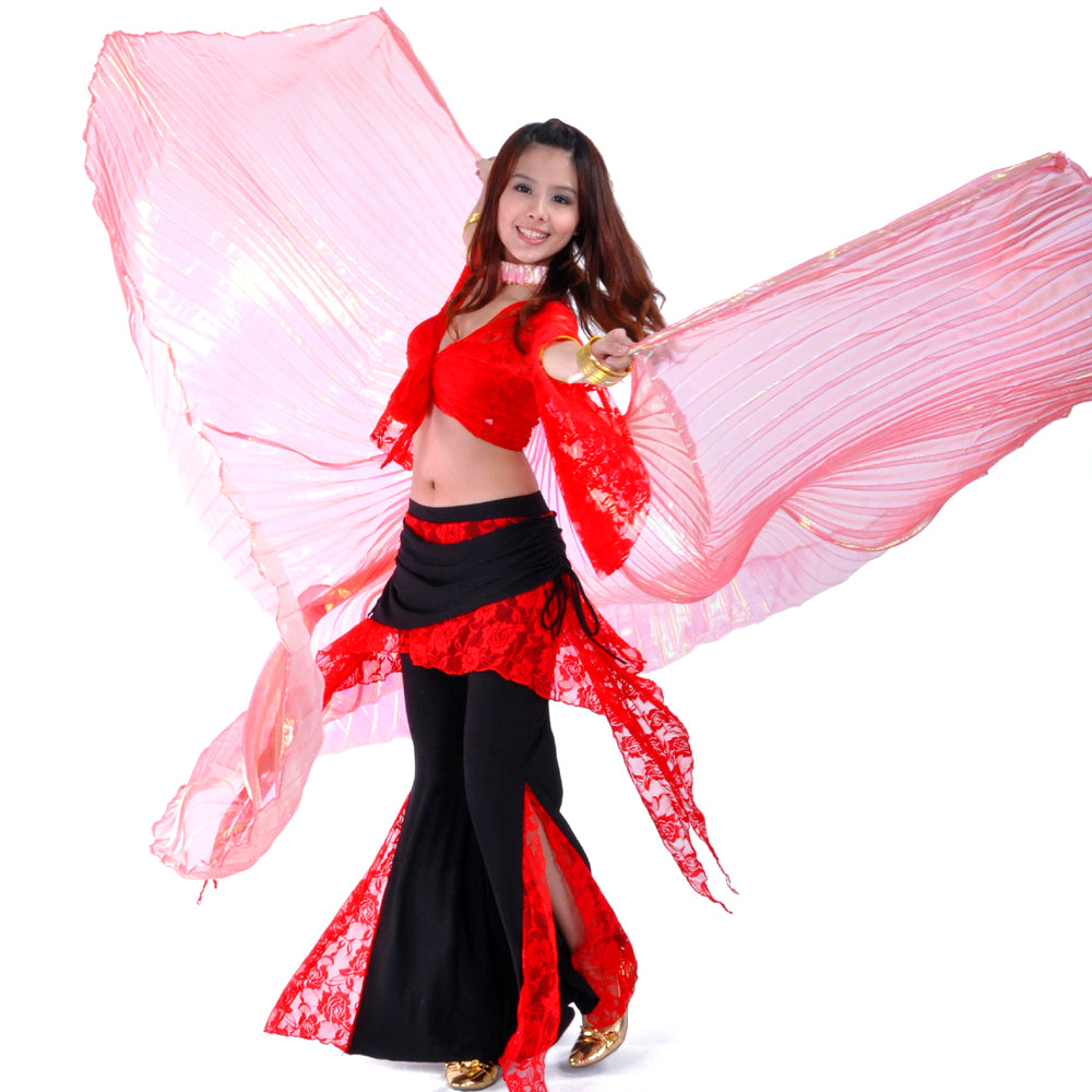 Belly Dance Costume Isis Wings, Dance Wings Angel Wings for Halloween Carnival Performance with Sticks