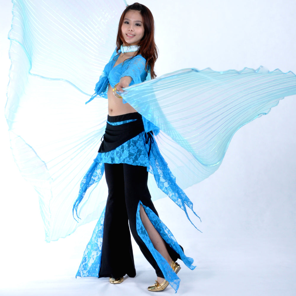 Belly Dance Costume Isis Wings, Dance Wings Angel Wings for Halloween Carnival Performance with Sticks