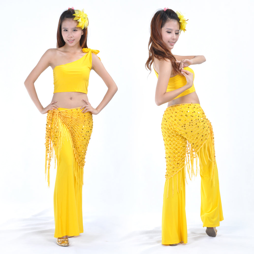 Light Weight Hand Made Chiffon Stage Scarf Belly Dance Veil Shawls Hip Scarf Waist Belts