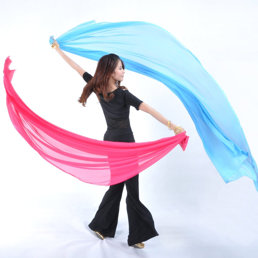 Lightweight 100% Chiffon Hand Scarf Belly Dance Scarf Throwing Chiffon Hand Scarf Belly Dance Costume Outfit Scarf