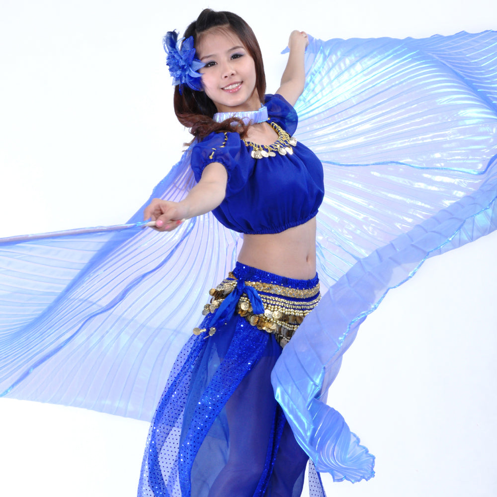 Belly Dance Costume Isis Wings, Dance Wings Angel Wings for Halloween Carnival Performance with Sticks
