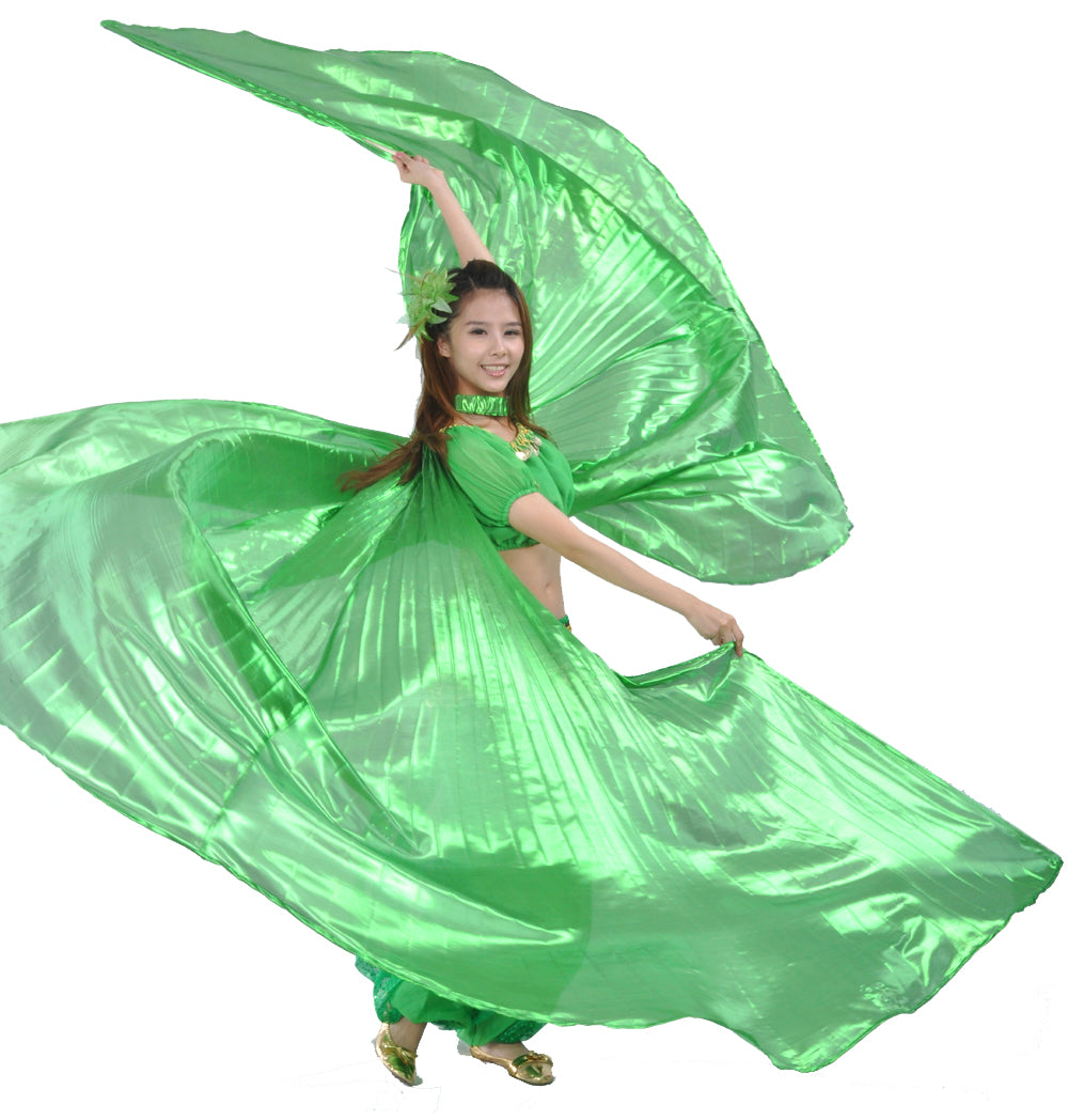 Women's Belly Dance Costume Isis Wings, Dance Wings Angel Wings for Halloween Carnival Performance with Sticks