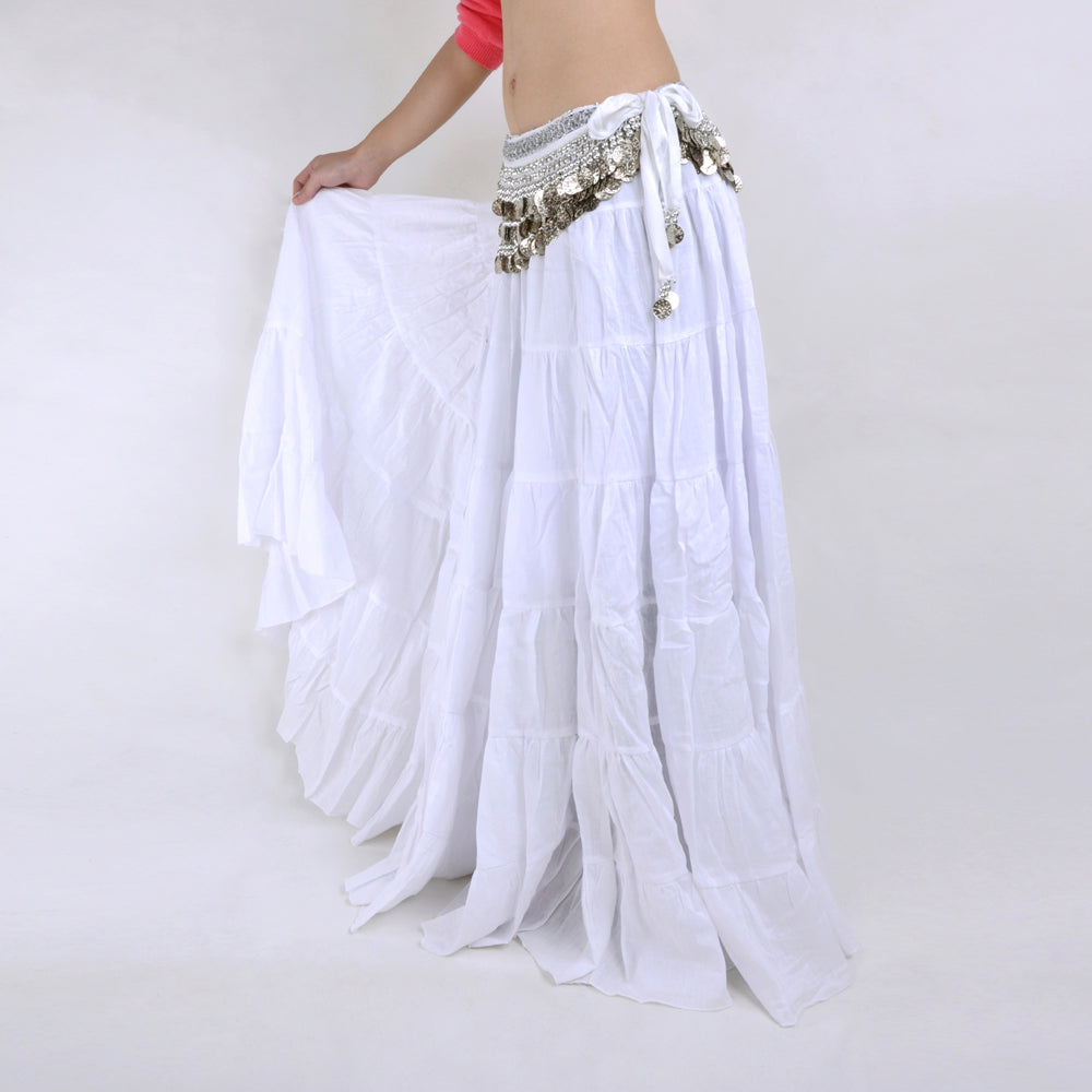 Super Big Swing 8 Meters Flax Tribal Skirt, Belly dance, Gypsy Skirt, Bohemia skirt