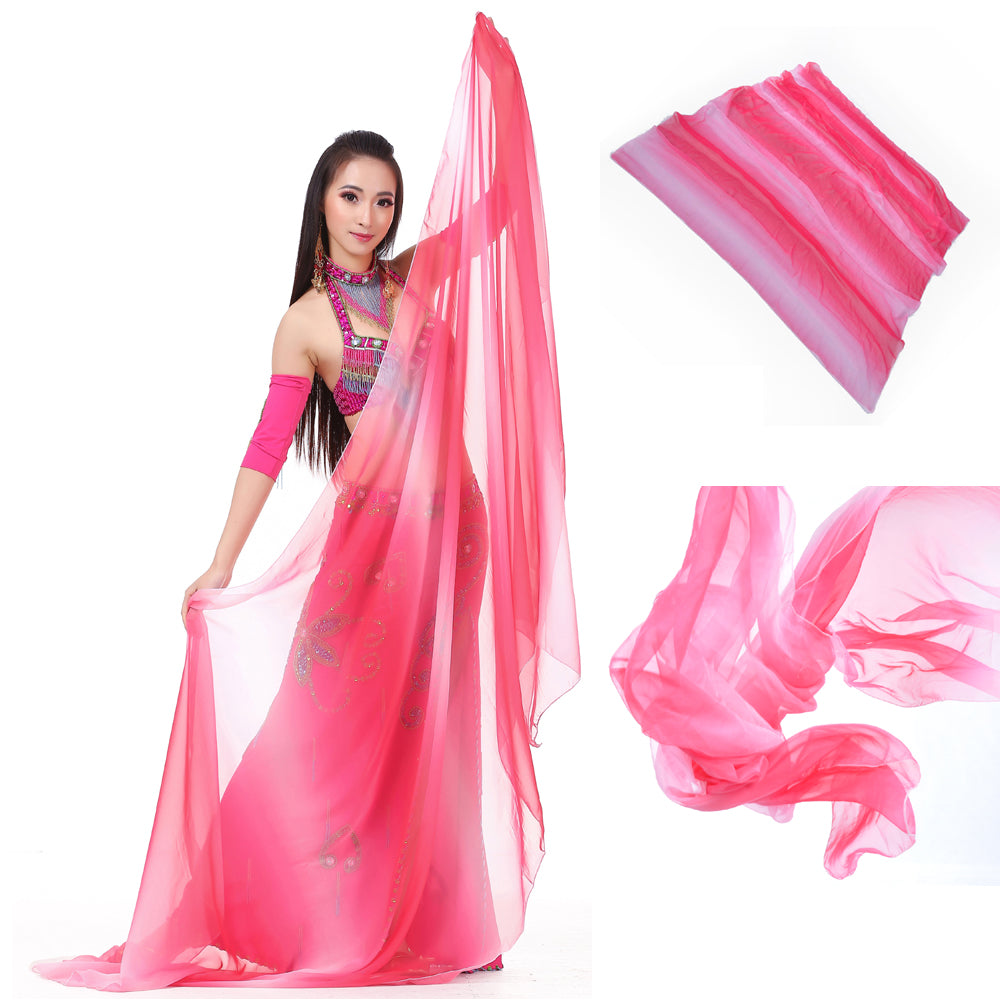 Lightweight Imitated Silk Stunning Handmade Hand Scarf Belly Dance Scarf Belly Dance Veil