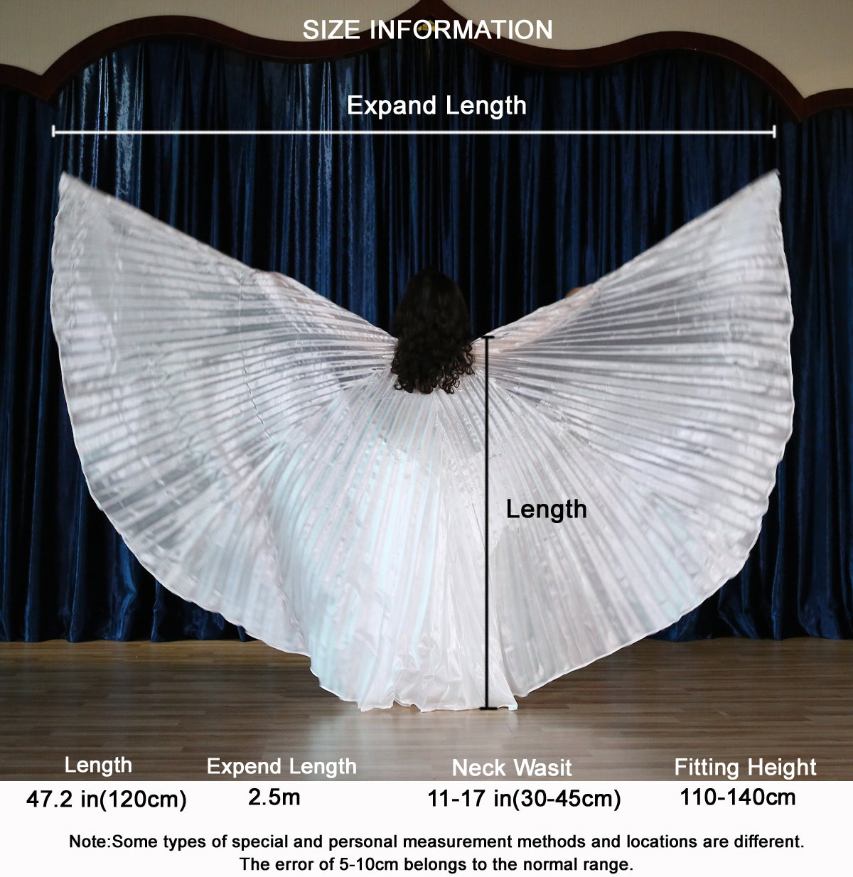 Light-Weight Halloween Costumes Belly Dance Isis Wings Colorful Wings for Children Kids