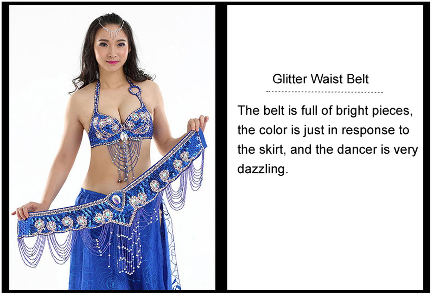 Belly Dance Costumes with Belly Dance Rose Skirt Belly Dance Dress 1 Set